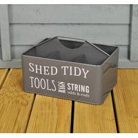 Greenhouse and Shed Tool Tidy Box in Grey by Burgon and Ball