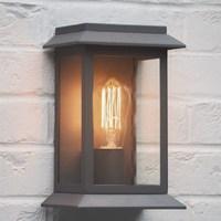 Grosvenor Wall Light in Charcoal (Mains) by Garden Trading