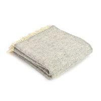 grey fishbone throw