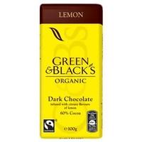 Green &amp; Black&#39;s Organic Dark Chocolate - Lemon 100g