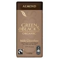Green &amp; Black&#39;s Organic Almond Milk Chocolate 100g