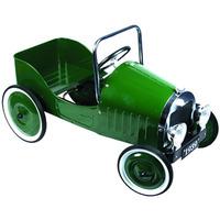 great gizmos classic pedal car green 80 x 28 x 22 cm