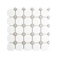 Grey Octagon Mosaic Tiles - 292x292x4mm