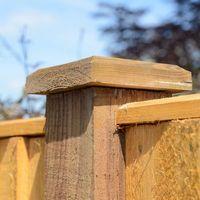 Grange Timber Post Cap Brown 100mm