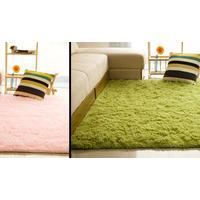 Grey Luxury Shaggy Rug