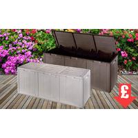 Grey XL Garden Storage Box