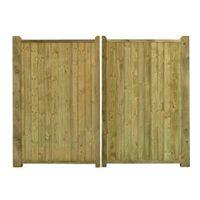 Grange Planed Timber Driveway Gate (H)1800mm (W)2700mm