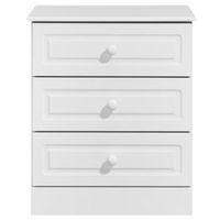 Greenwich White 3 Drawer Chest (H)750mm (W)630mm