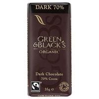 Green & Black\'s Organic Dark 70% Chocolate (100g)