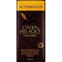 Green & Black\'s Organic Milk Chocolate Butterscotch (35g)