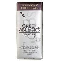 Green & Black\'s Organic Dark Cooking Chocolate (150g)