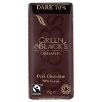 Green & Black\'s Organic Dark Chocolate 70% (35g)