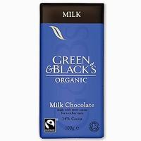 Green & Black\'s Organic Milk Chocolate (100g)