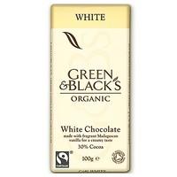 green blacks organic white chocolate 100g