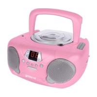 Groov-e GV-PS713 Boombox Portable CD Player with Radio pink