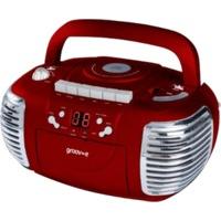 Groov-e GVPS813RD Retro Boombox Red