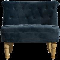 grace snuggle chair midnight blue