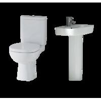 Grande Full Pedestal Basin and Toilet Suite