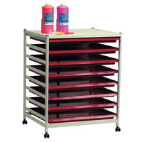 gratnells education storage art trolley 559 x 710 x 482mm