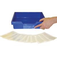 Gratnells Shallow Education Storage Tray Label Pack of 10
