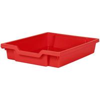 Gratnells Shallow Education Storage Tray 312 x 427 x 75mm Flame Red