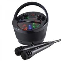 Groov-e Portable Karaoke Boombox with CD Player and Bluetooth Playback Black UK Plug