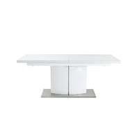 Grande White High Gloss Extending Dining Table