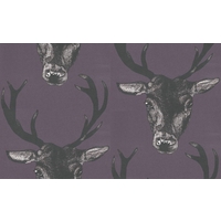 Graduate Collection Wallpapers Stag Head Plum, 29490