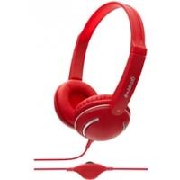 groov e gv897rd streetz stereo headphones with volume control red