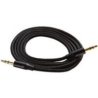 groov e audio cable 35mm aux in braided lead 1m black