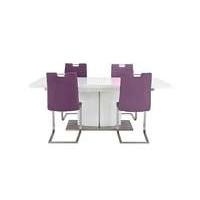 grande small extending table and 4 chairs