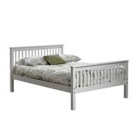 grace wooden high foot bed frame double