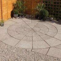 Grey Green Old Town Outer Circle Paving Pack (D)4M