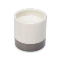 grey white 2 tone whipped chocolate jar candle medium