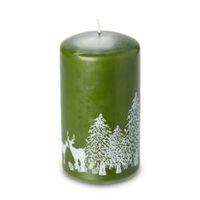 Green Woodland Print Candle