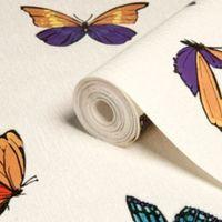 Graham & Brown Julien Macdonald Flutterby Butterfly Glitter & Metallic Effect Wallpaper