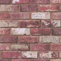 graham brown fresco red brick wallpaper