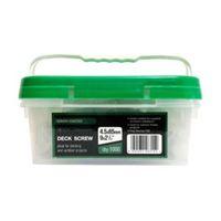 Green Coated Deck Screws (Dia)4.5mm (L)65mm Pack of 1000