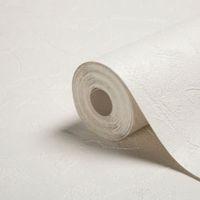 Graham & Brown Superfresco White Plaster Paintable Wallpaper