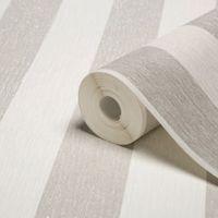 graham brown julien macdonald glitterati white silver stripe wallpaper