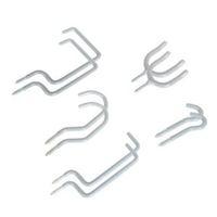 Grey PVC Coated Steel Storage Hooks Pack of 10
