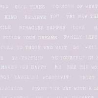 Graham & Brown Superfresco Lilac Text Wallpaper