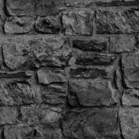 Graham & Brown Charcoal Stone Wall Wallpaper