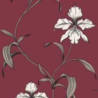 graham brown superfresco red floral wallpaper