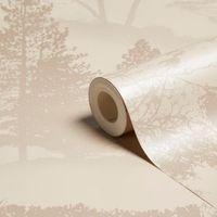 Graham & Brown Mirage Latte Trees Wallpaper