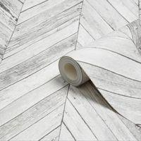 graham brown fresco grey herringbone wood wallpaper