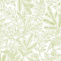 Graham & Brown Green Leaves Fibrous Wallpaper