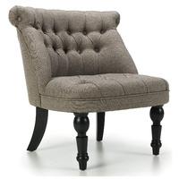 Grace Fabric Armchair Tawny Brown