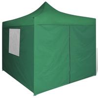 Green Foldable Tent 3 x 3 m with 4 Walls