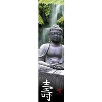 graham brown green grey buddha mural